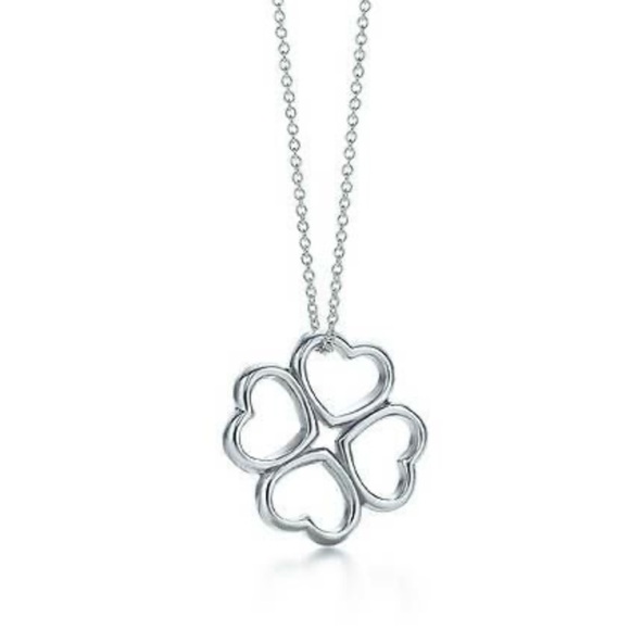Tiffany & Co. Jewelry - Tiffany & Co Four Heart Clover Necklace Sterling Silver 16 in chain